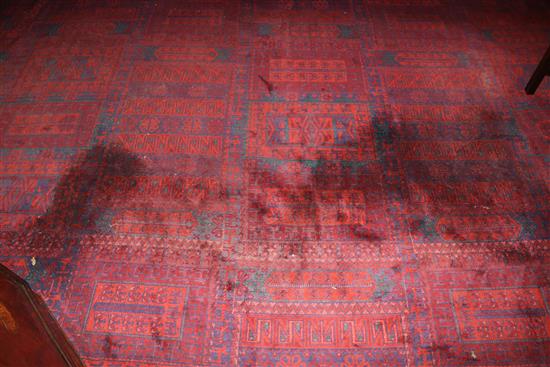 Red ground carpet
